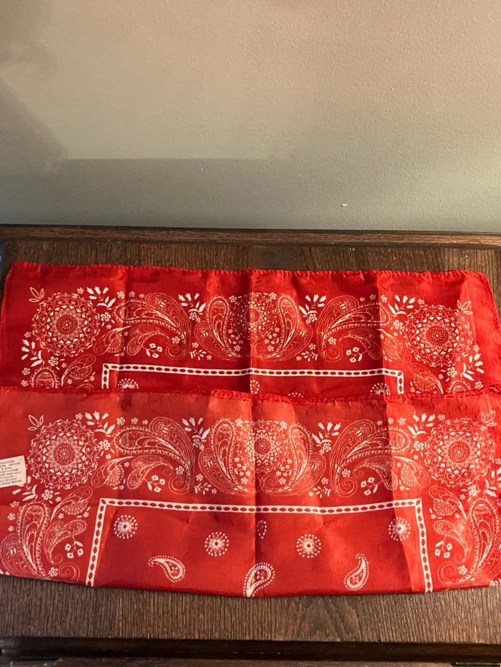 Lot of Four Red Handkerchiefs